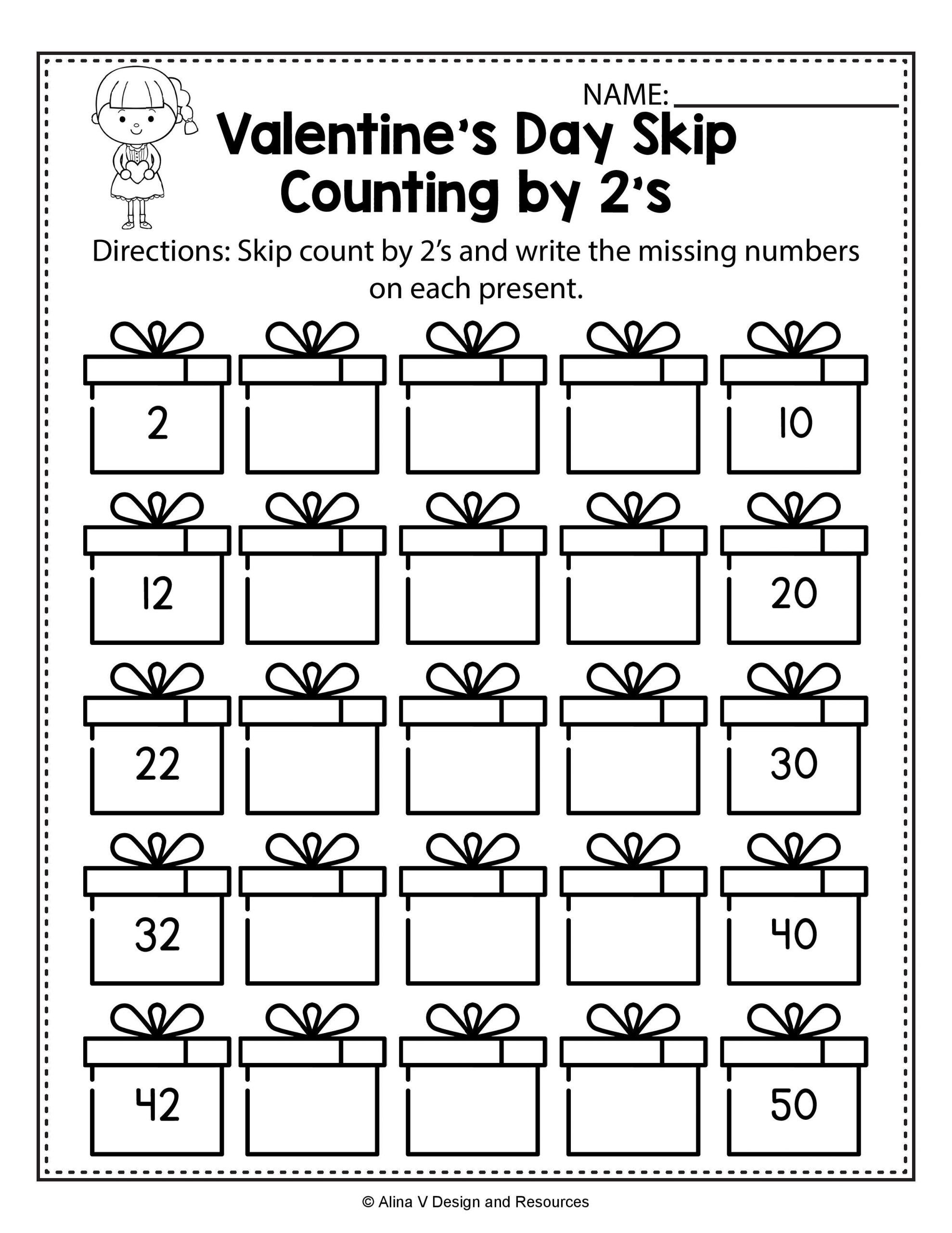 21 Skip Counting Worksheets Kindergarten
