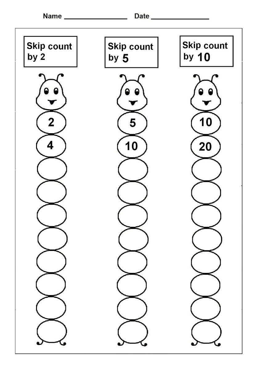 21 Skip Counting Worksheets Kindergarten