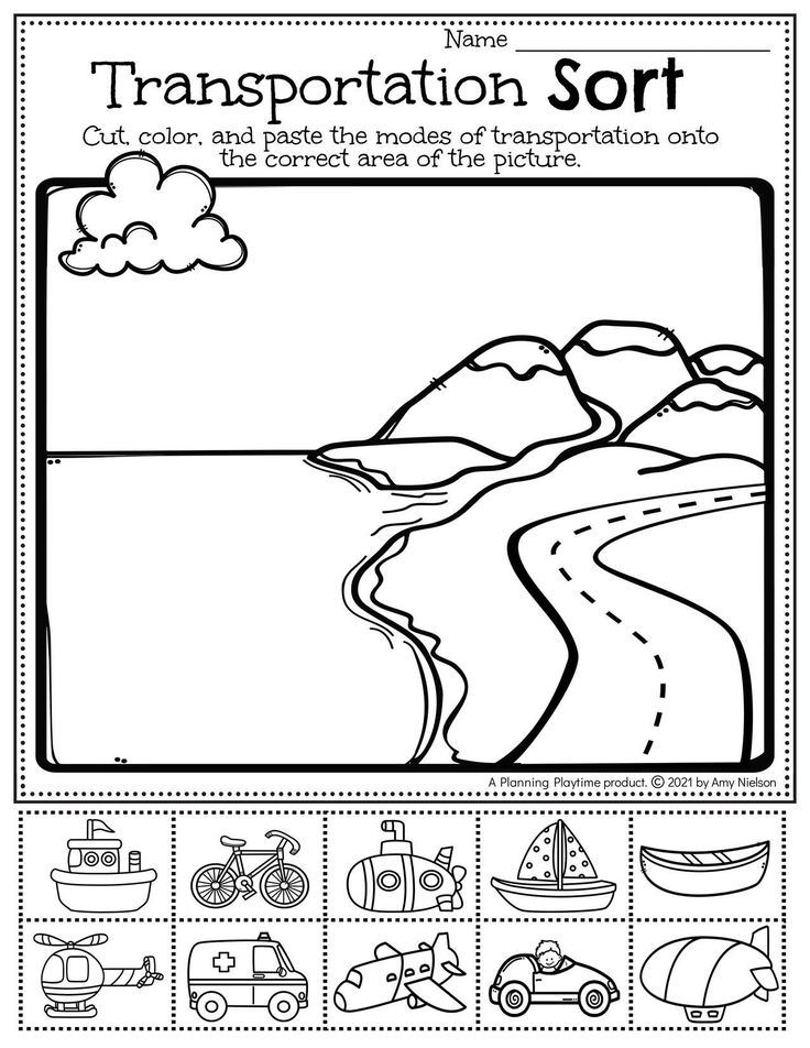 21 Water Transportation Worksheets For Kindergarten