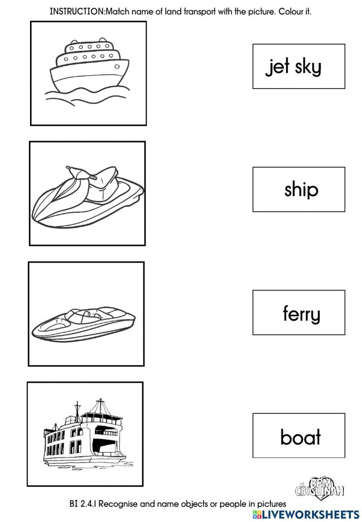 21 Water Transportation Worksheets For Kindergarten