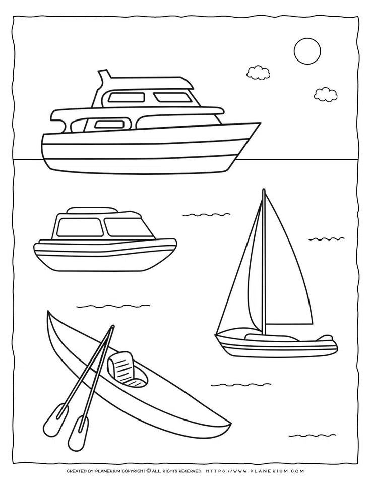 21 Water Transportation Worksheets For Kindergarten