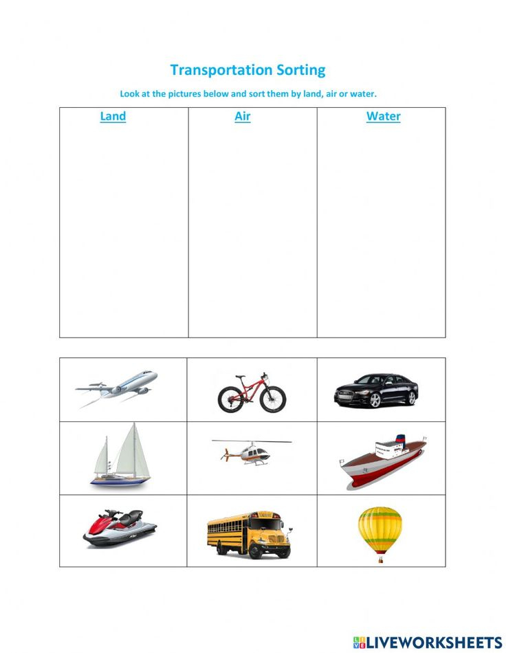 21 Water Transportation Worksheets For Kindergarten